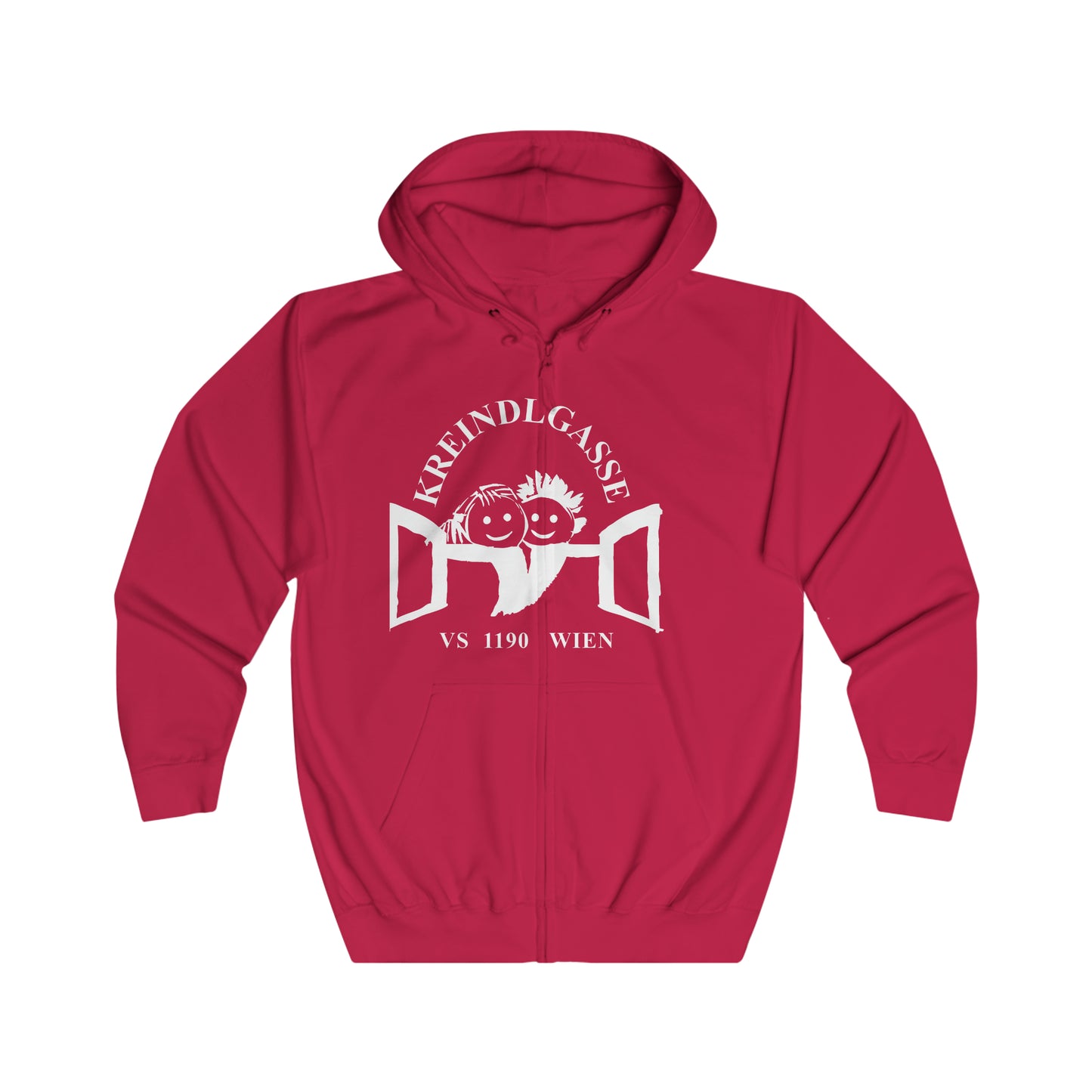 Volksschule Kreindlgasse Adult Zip Hoodie