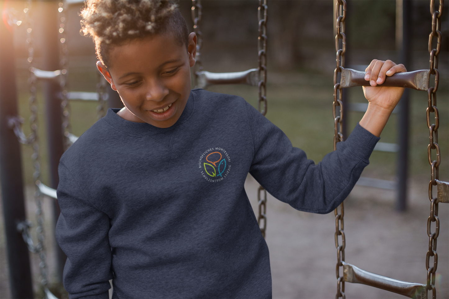 Bischöfliches Montessori-Schulzentrum Leipzig - Organic Kinder Sweatshirt