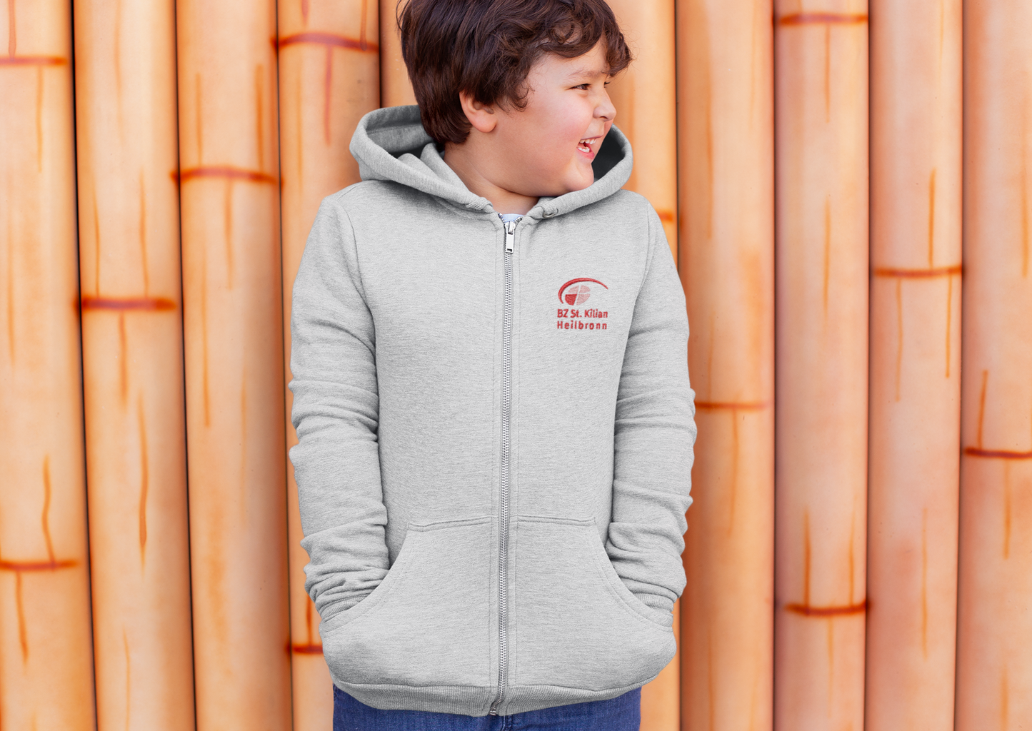 St. Kilian - Basic Kinder Zip-Hoodie - Logo (Stick)