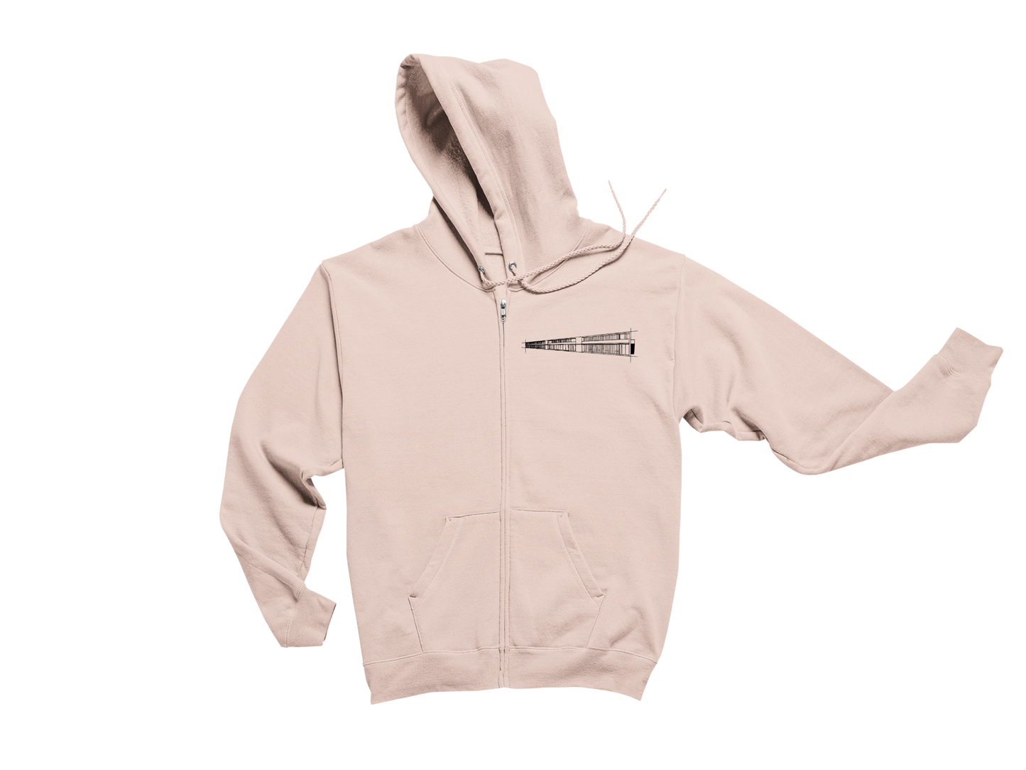 St. Kilian - Organic Zip-Hoodie - Gebäude