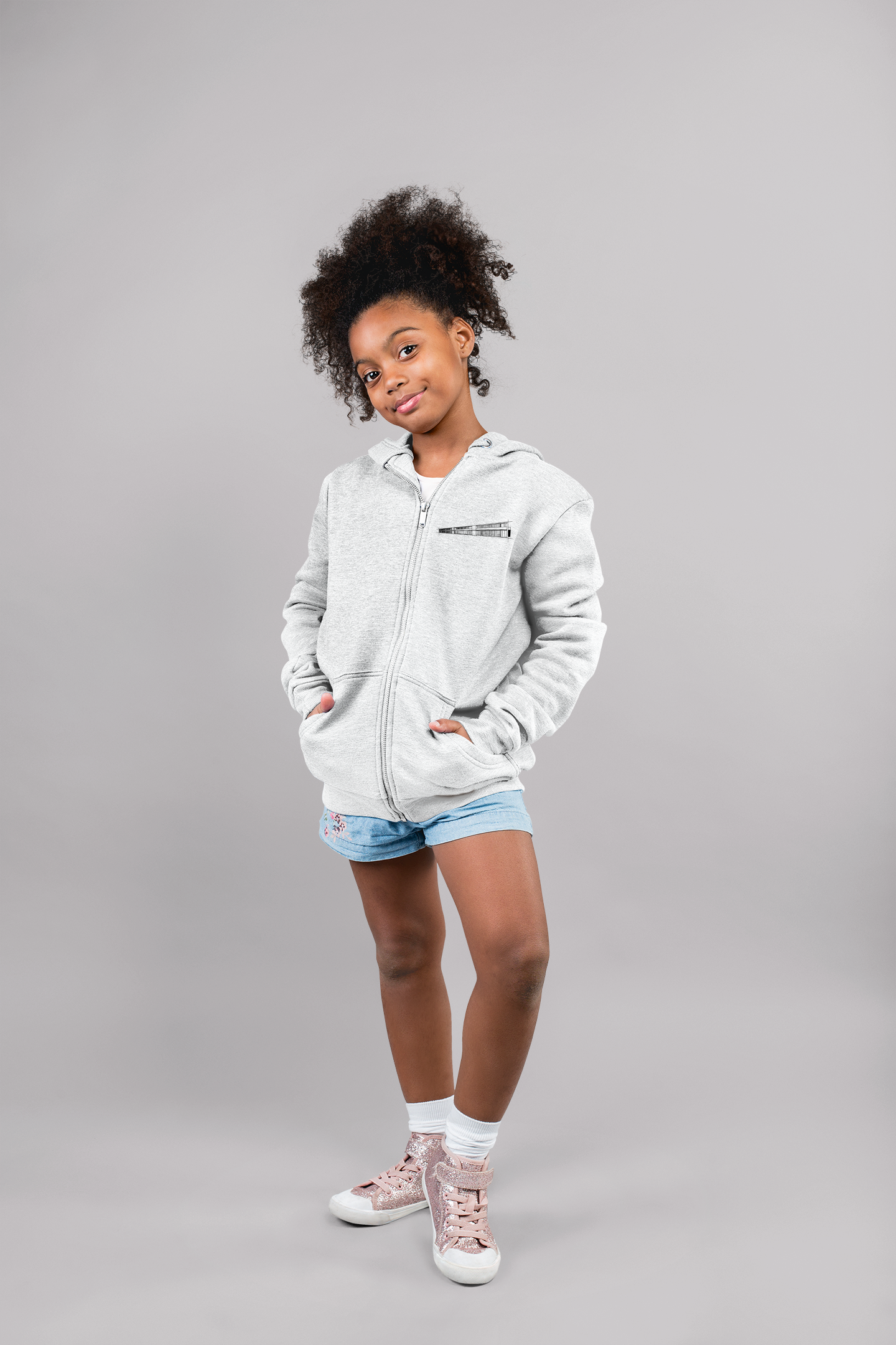 St.Kilian - Kinder Basic Zip-Hoodie - Gebäude