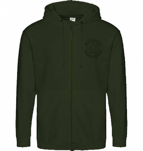 WRS Schweinfurt - Basic Zip-Hoodie - Schwarzes Logo