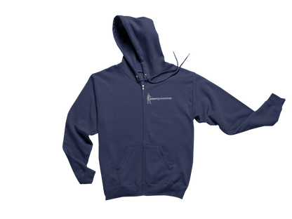 Rainergymnasium - Organic Zip-Hoodie - Dunkel