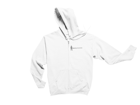 Rainergymnasium - Organic Zip-Hoodie - Weiß