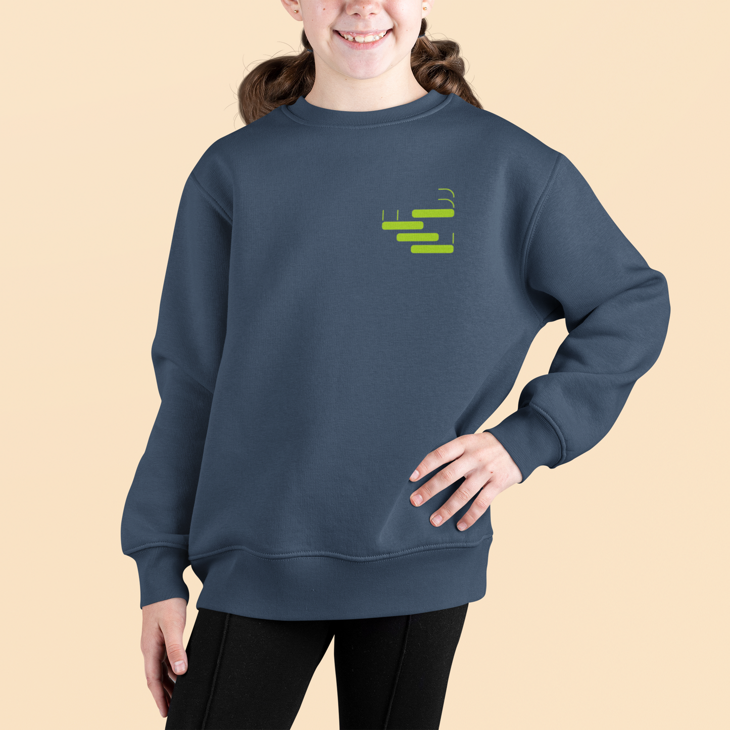 Kundmanngasse - Kids Organic Sweater - Weiße Schrift