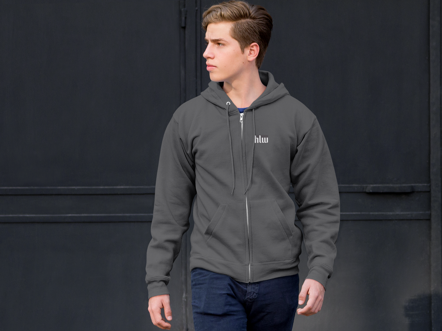 HLW Leoben - Basic Zip Hoodie - Stick